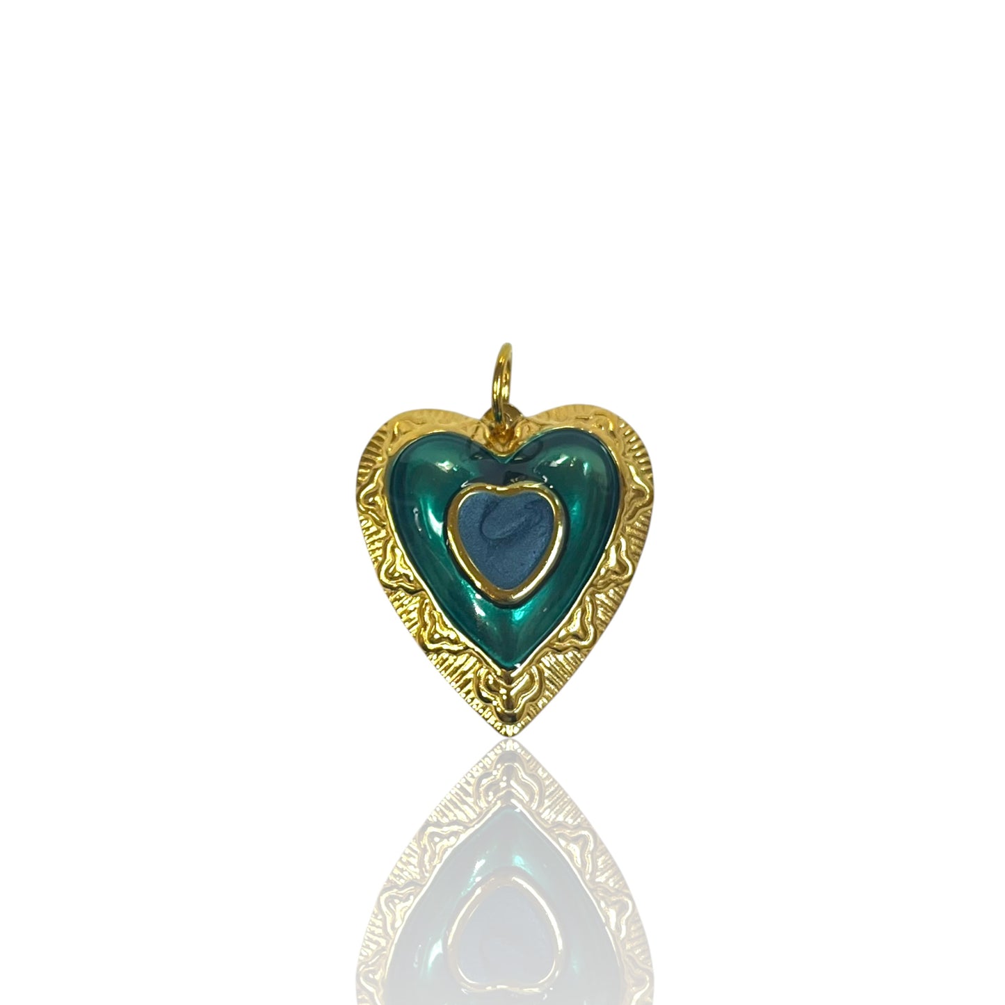 Emerald Heart Charm