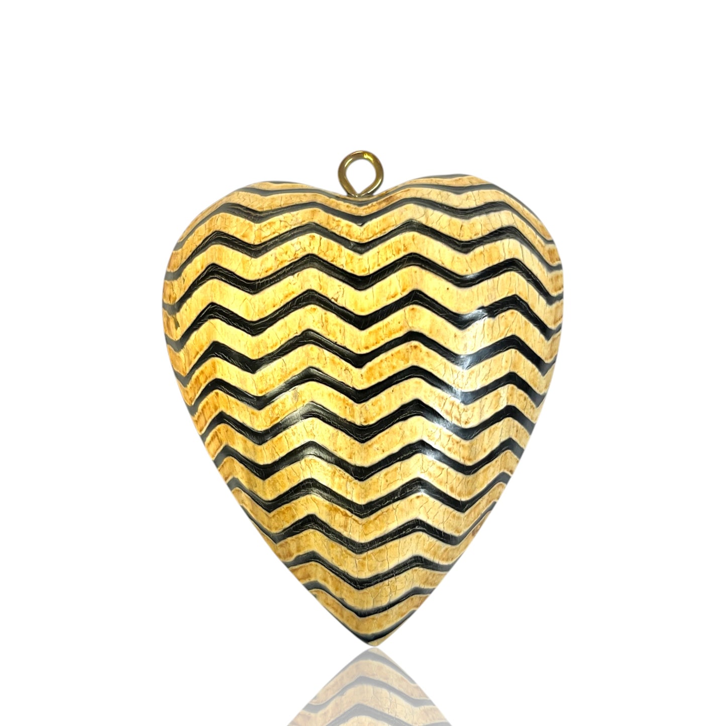 Bone heart Charm
