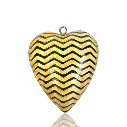 Bone heart Charm