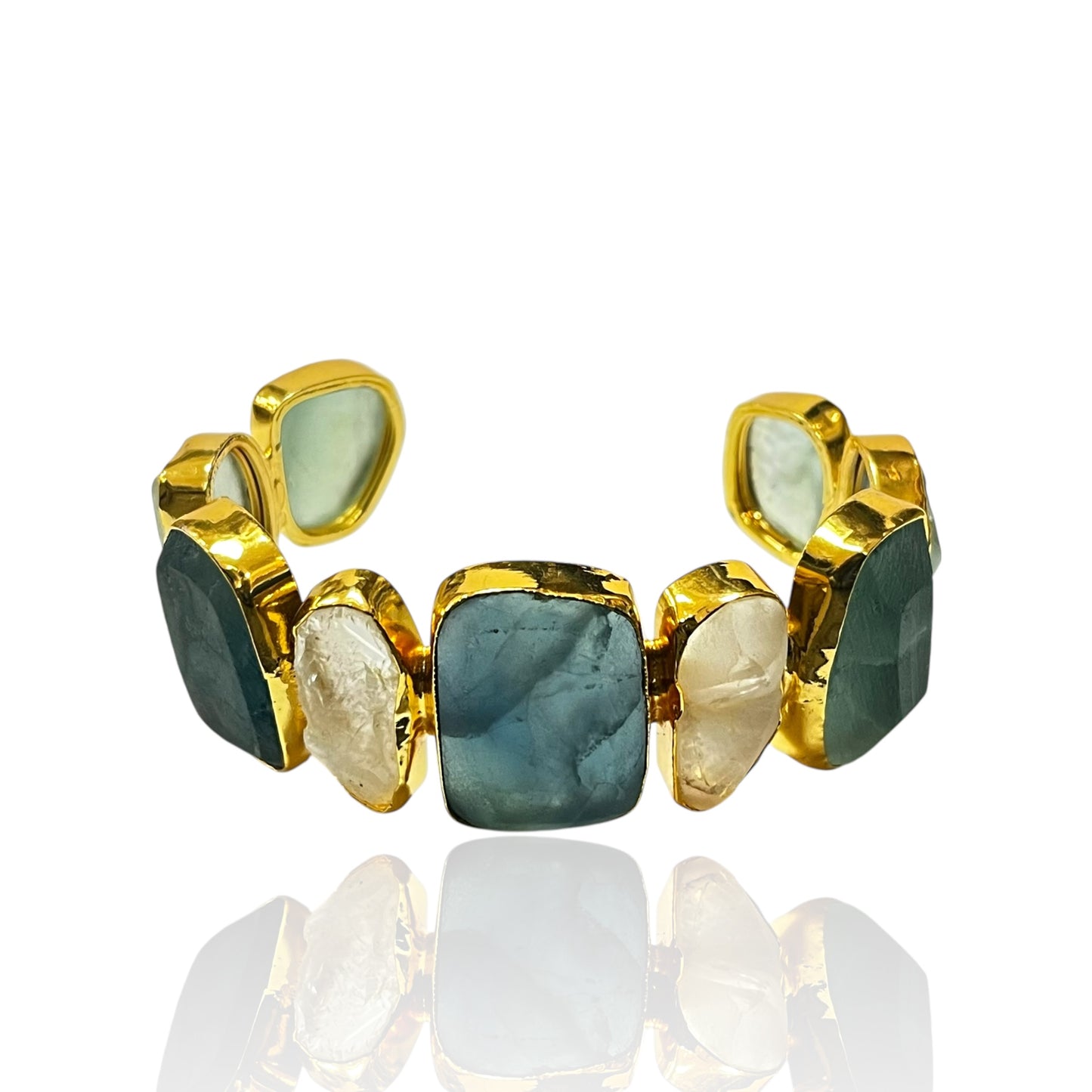 Iris Raw Stone Cuff