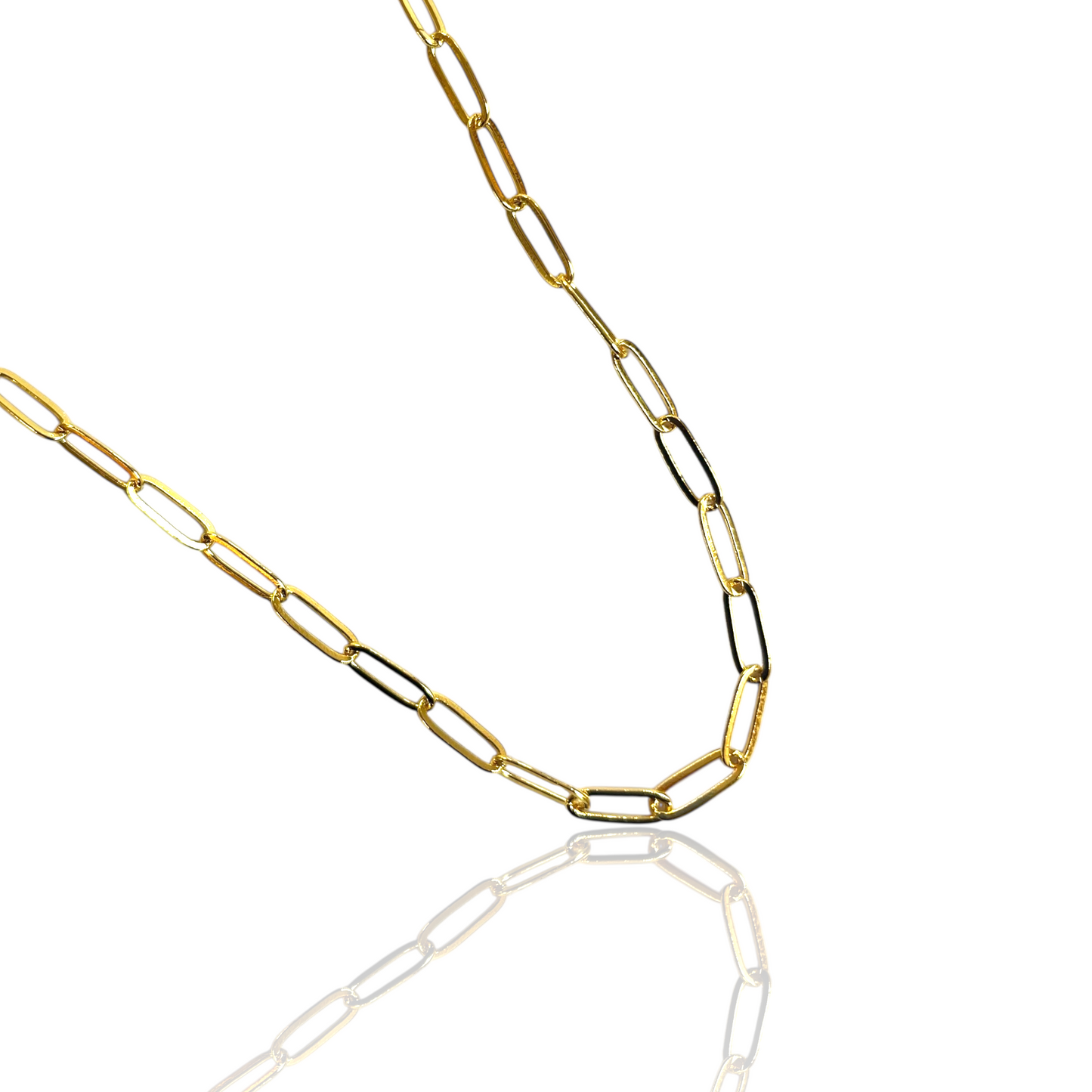 Paperclip Gold Chain
