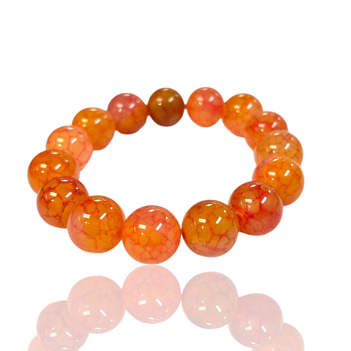 14mm Agate Candy bead bracelets