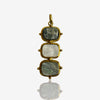 Labradorite and mother of pearl