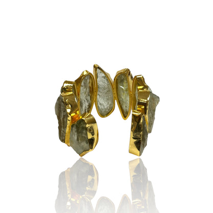 Iris Raw Stone Cuff