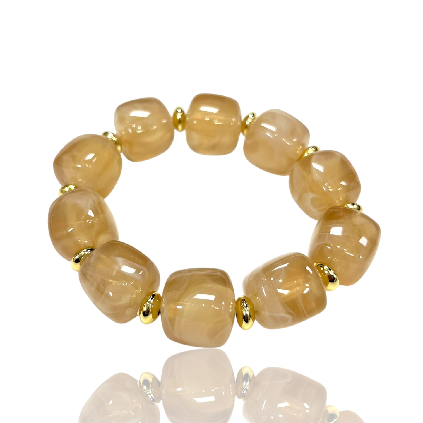 Resin bead bracelets