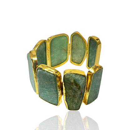 Iris Raw Stone Cuff