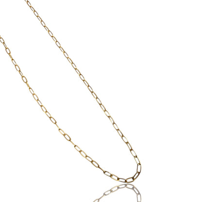 Paper Clip MattGold Chain
