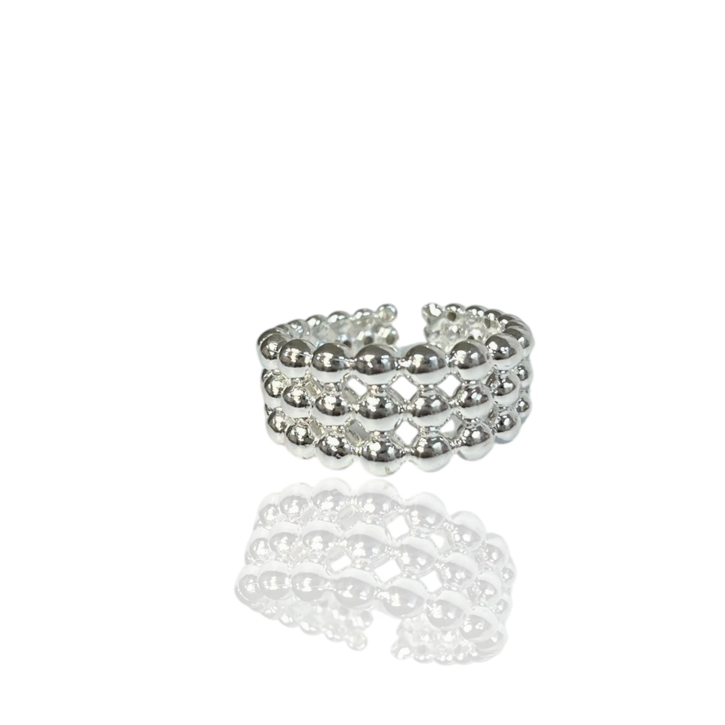 Silver Stack rings