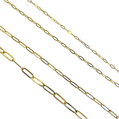 Paperclip Gold Chain