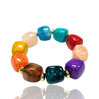 Resin bead bracelets