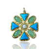 Turquoise, green onyx