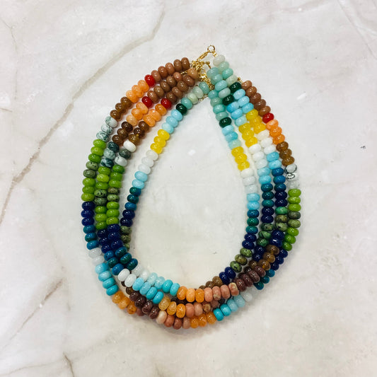 8mm Mixed Bead Necklaces