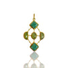 Lime onyx and Amazonite