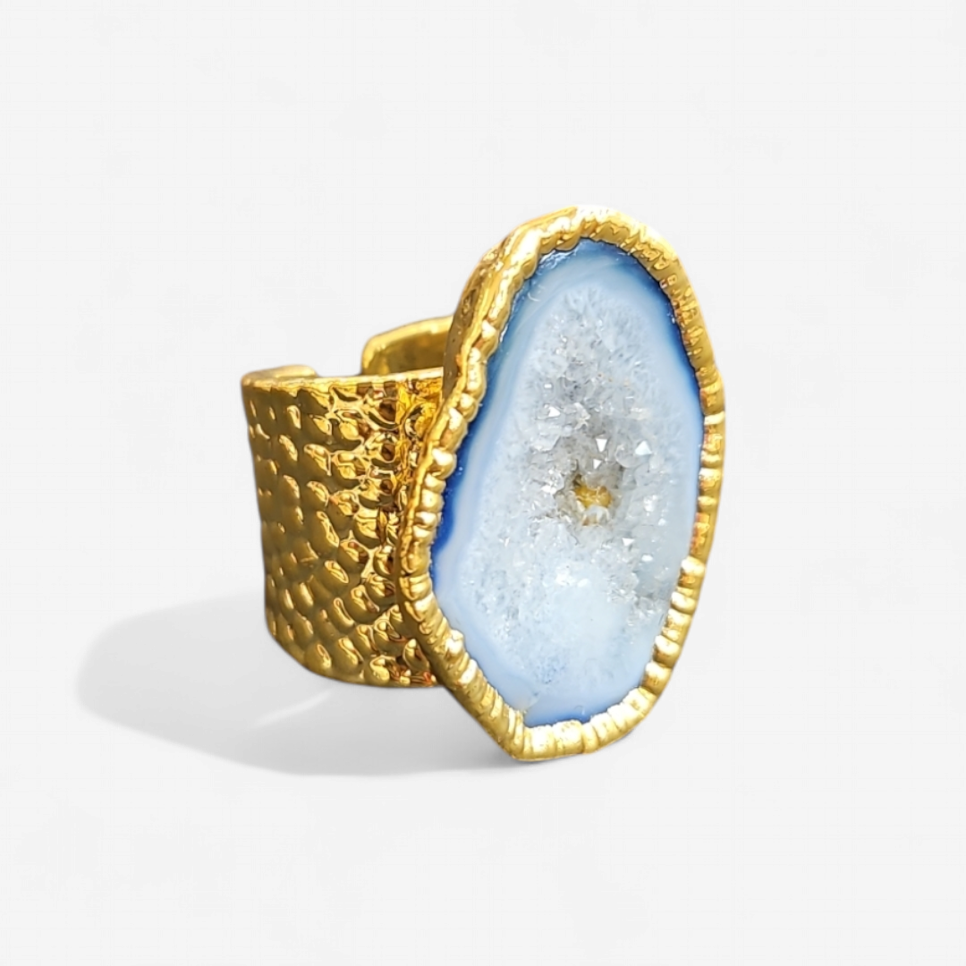 Geode Gold Rings