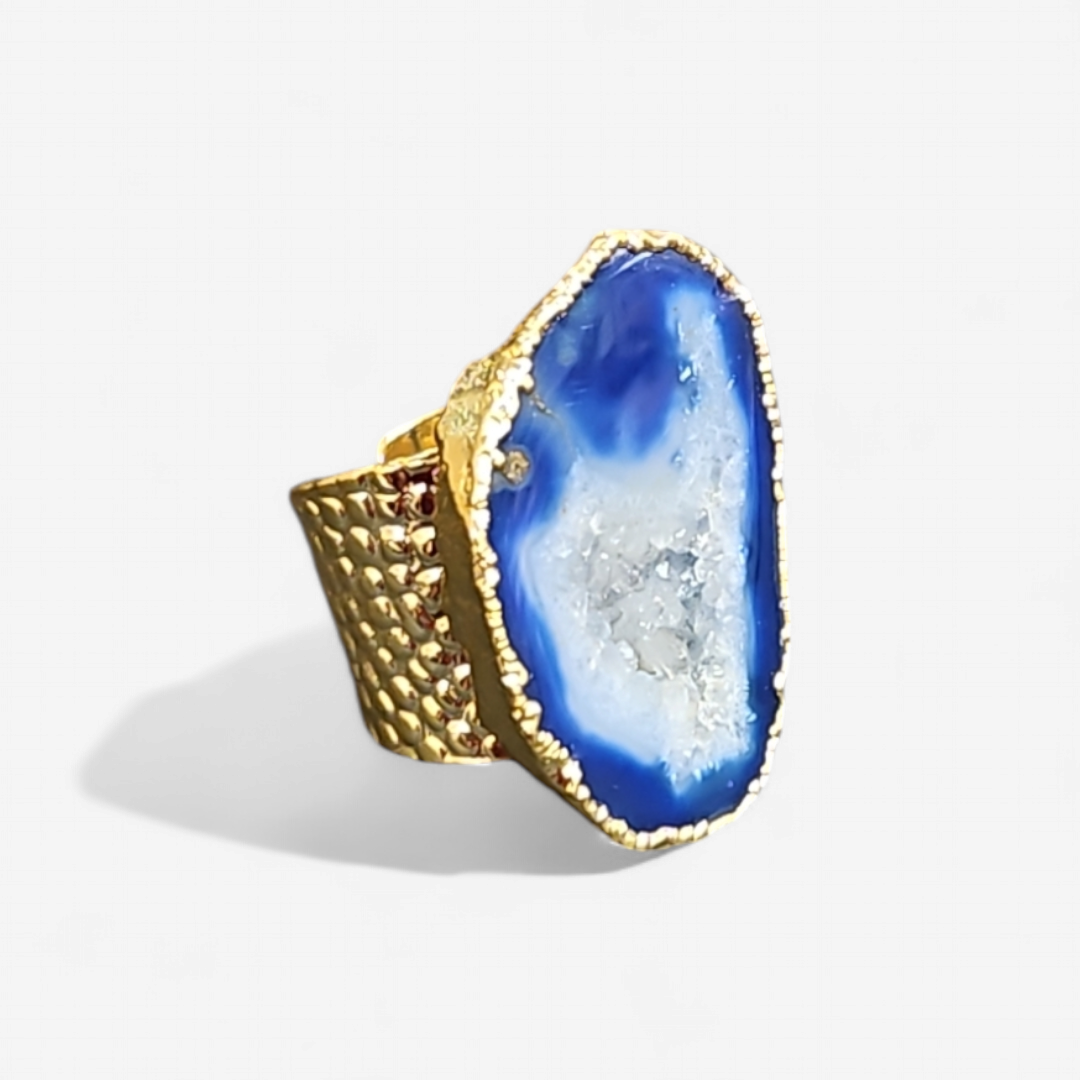 Geode Gold Rings