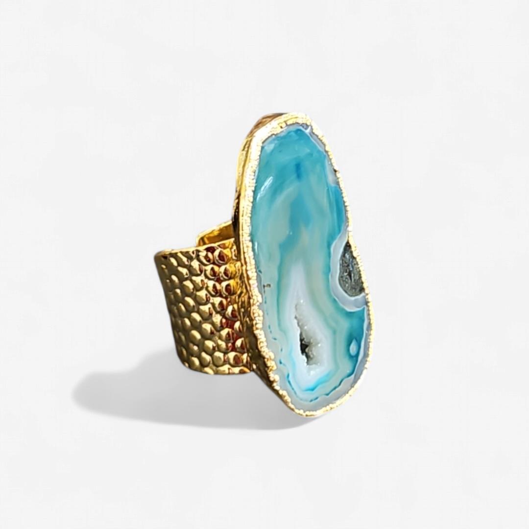 Geode Gold Rings