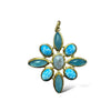 Moonstone and turquoise