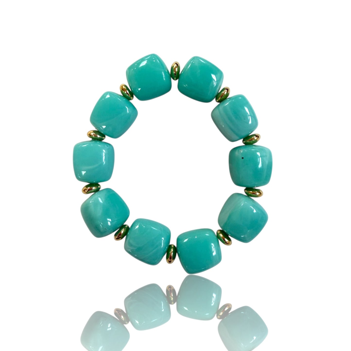 Resin bead bracelets