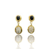 Black onyx and Clear