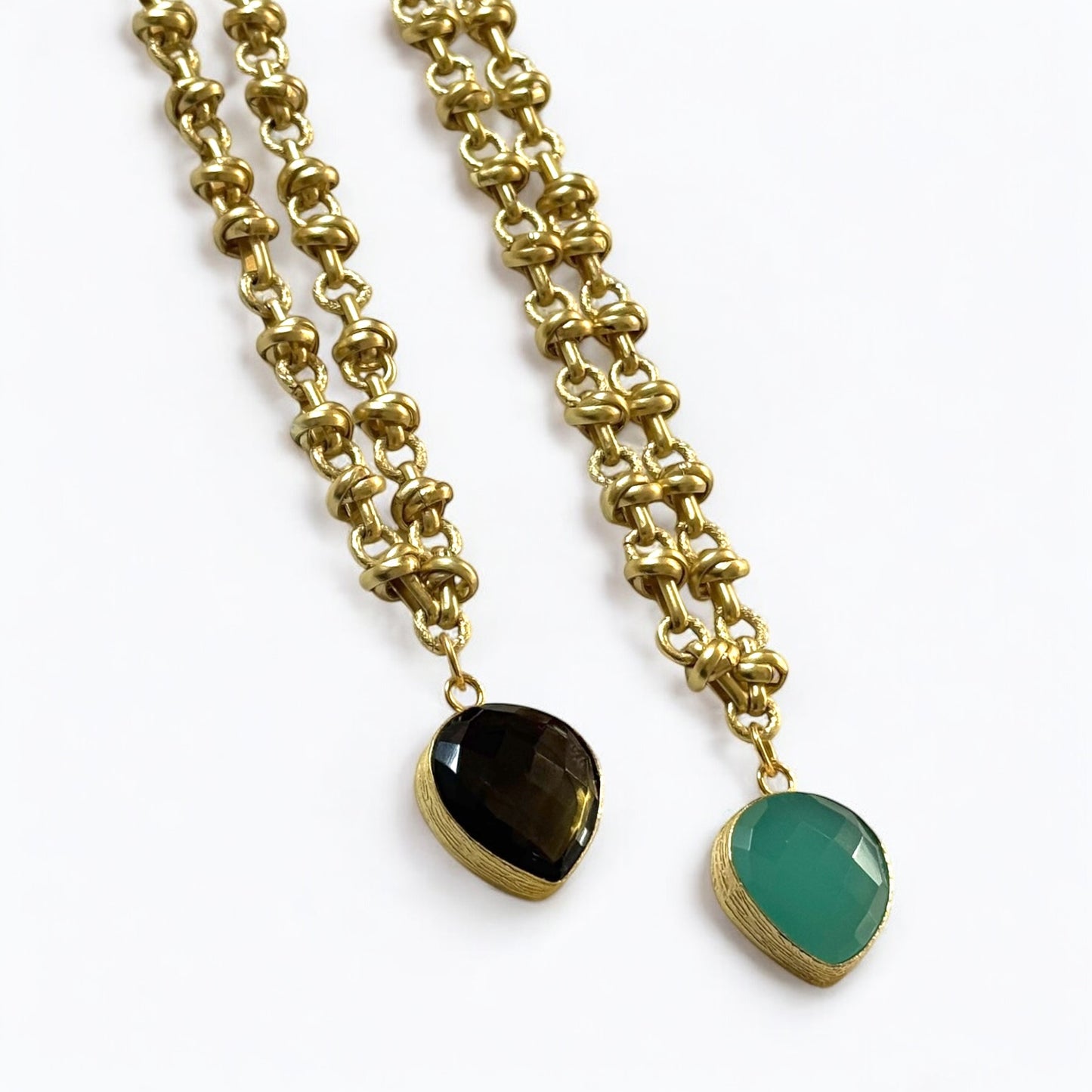 Dewdrop necklaces