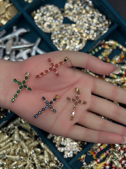 Hydroquartz Cross Charm