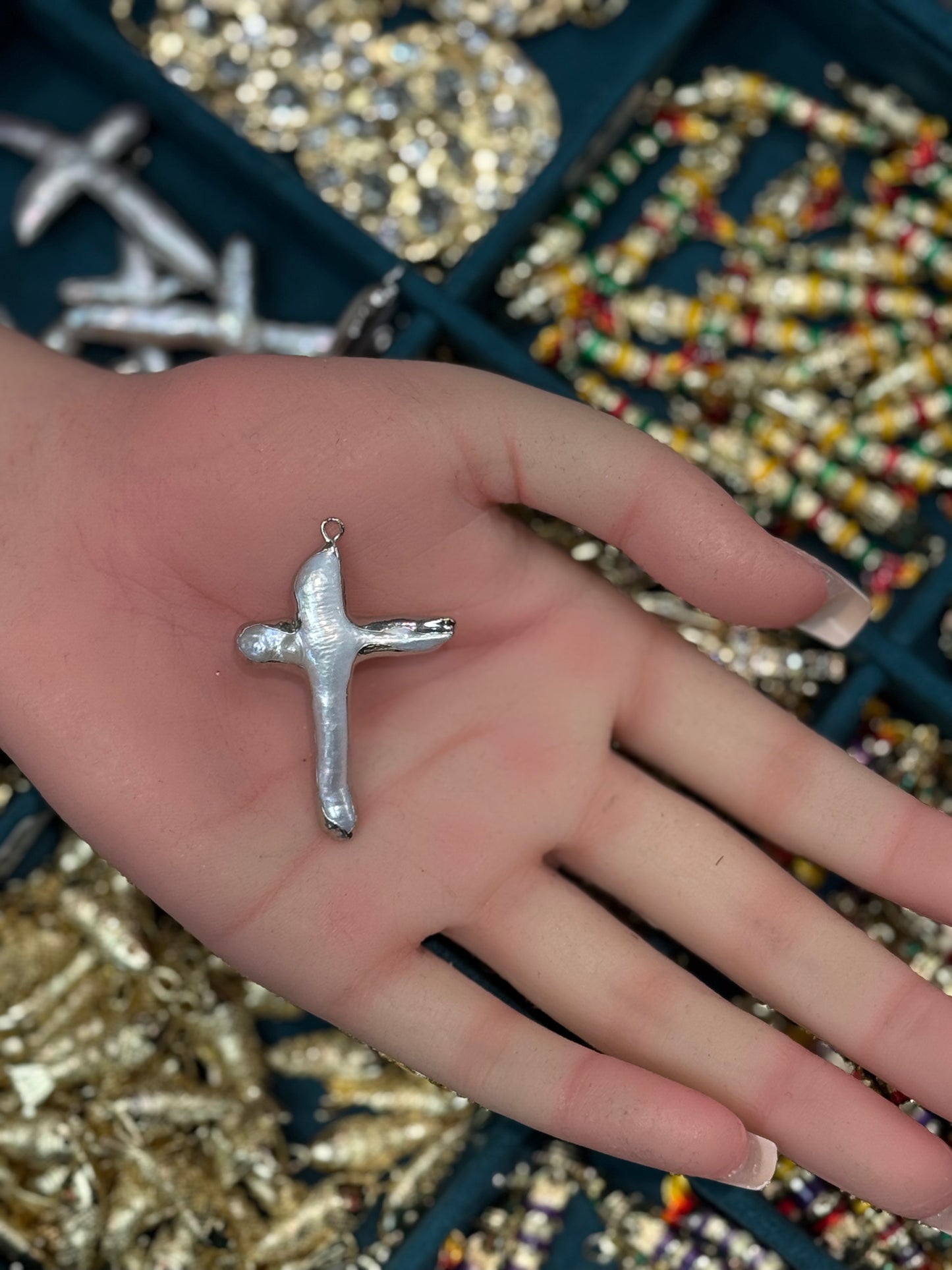 Pearl cross - Large