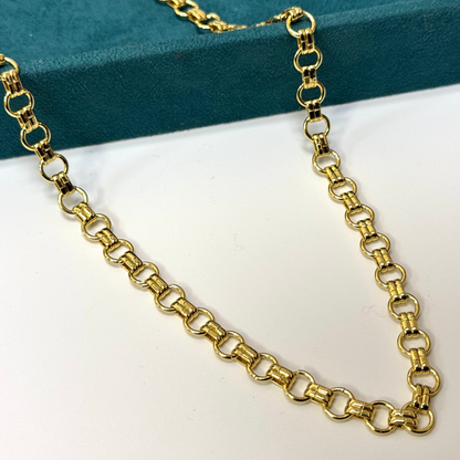 Flat Halo Gold Chain