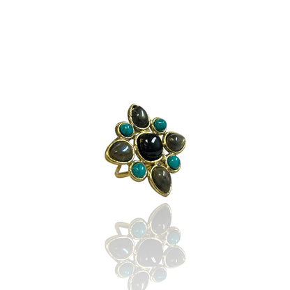 Juniper multi stone ring