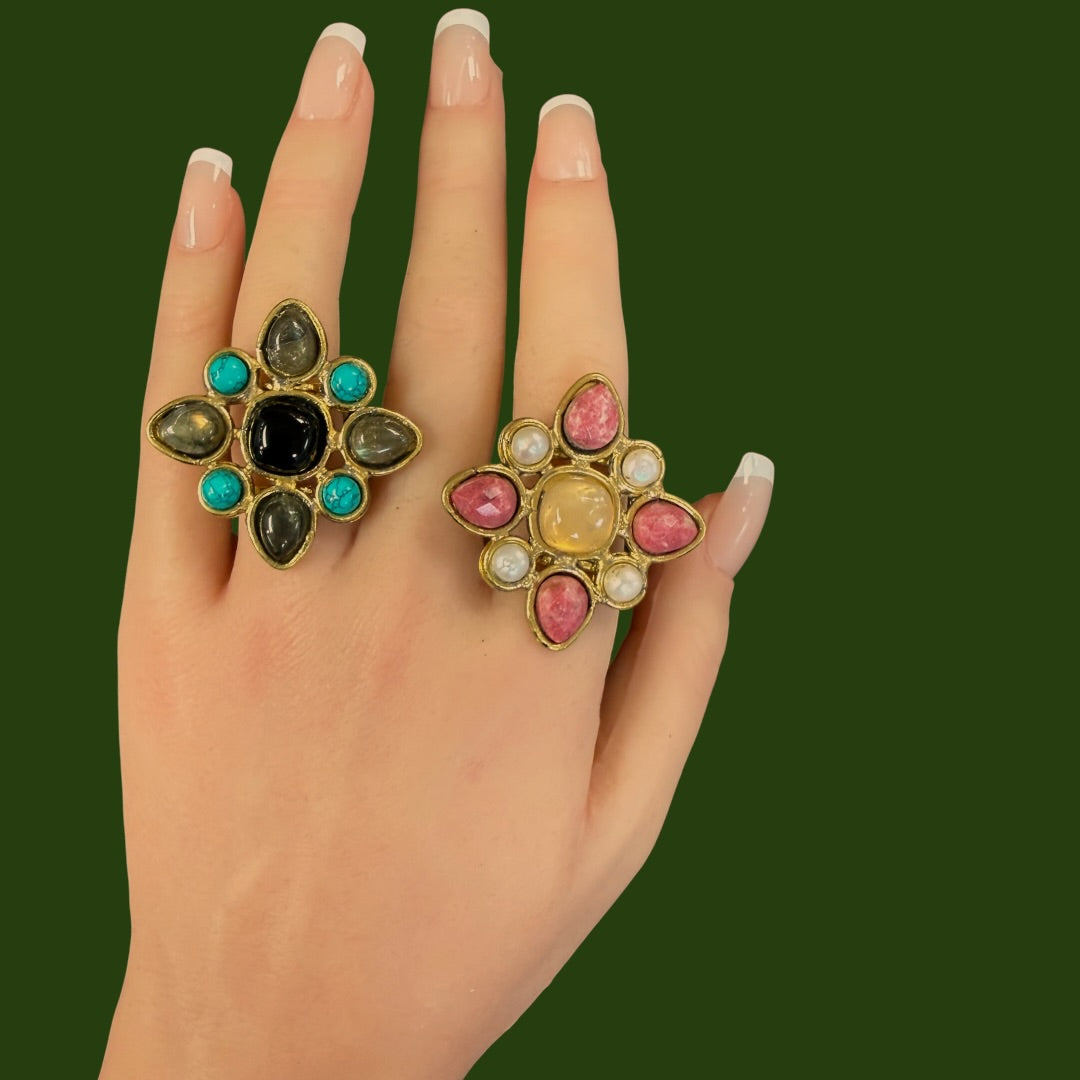 Juniper multi stone ring