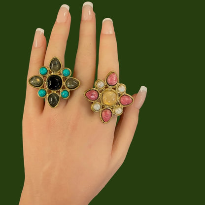 Juniper multi stone ring