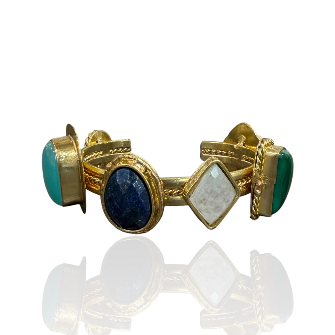 Jamie Natural Multi Stone Cuff
