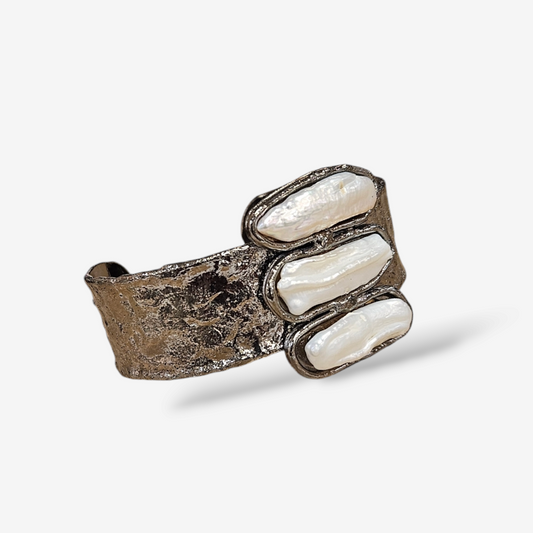 Peyton Triple Pearl Cuff