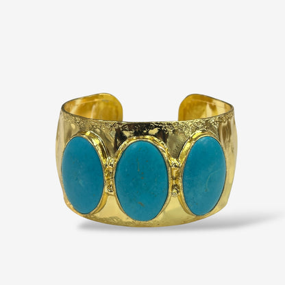 Lustre Turquoise Crystal Cuff