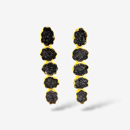 DRUZY 5 DROP EARRINGS