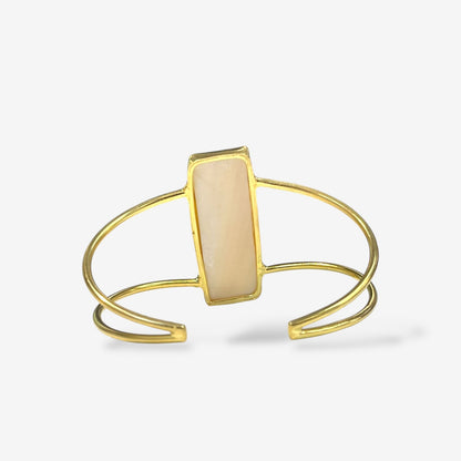 Opal Glow Cuff Bracelet