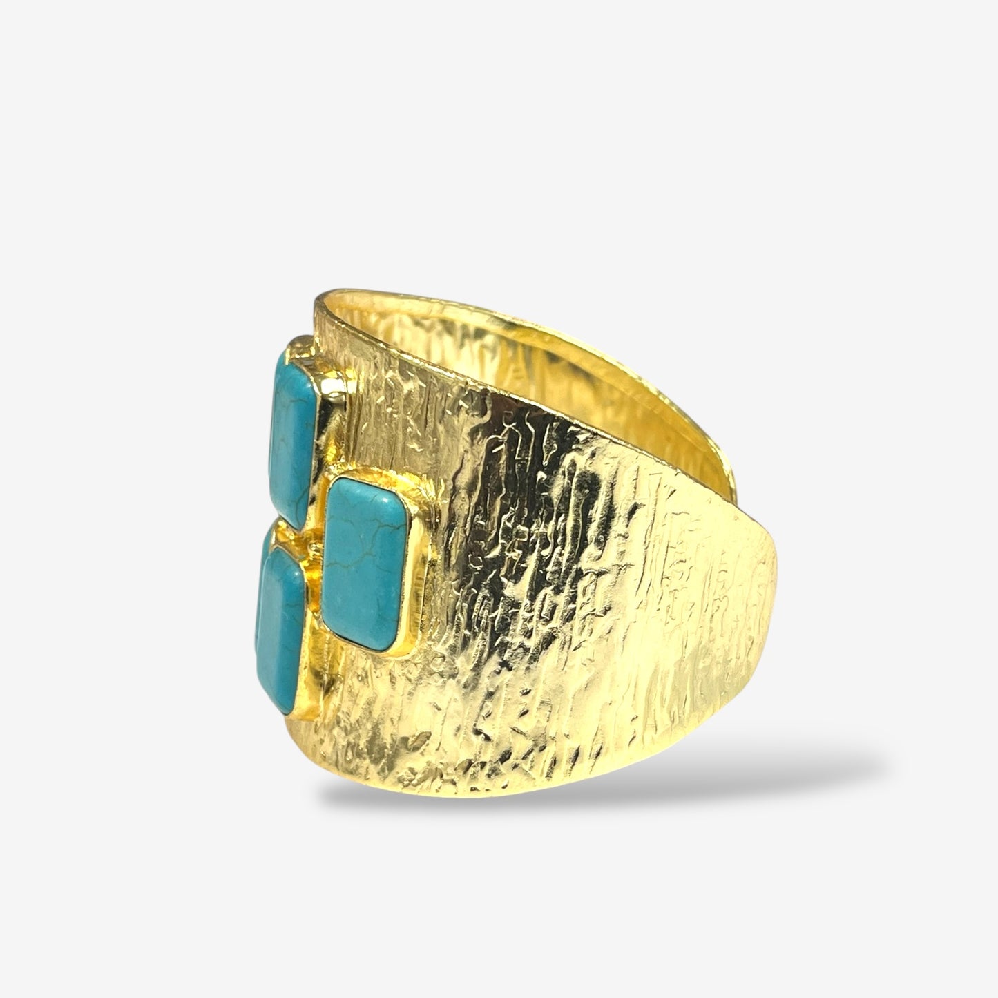 Lustre Turquoise Crystal Cuff