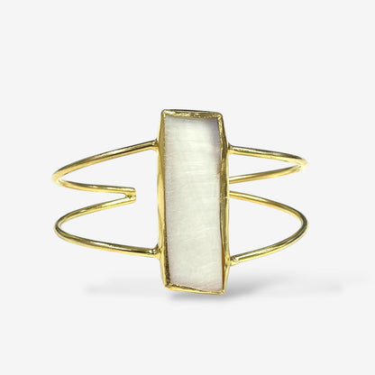 Opal Glow Cuff Bracelet