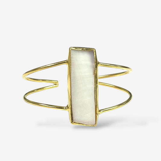 Opal Glow Cuff Bracelet