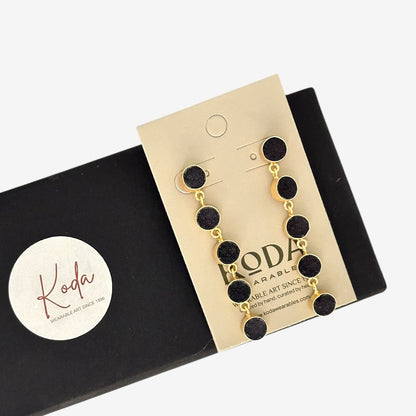 DRUZY DANGLE EARRINGS