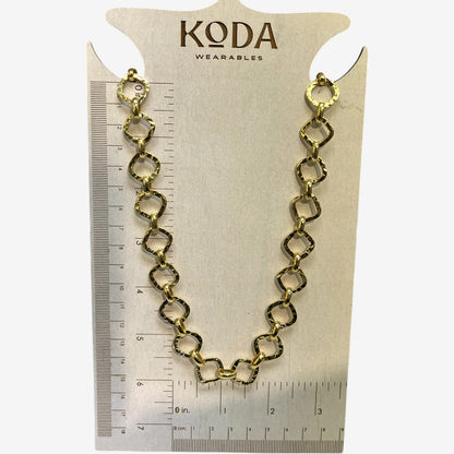Square Patterned Gold Chain