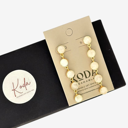DRUZY DANGLE EARRINGS
