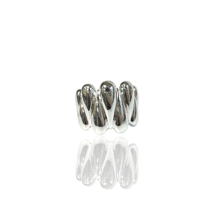 Silver Stack rings
