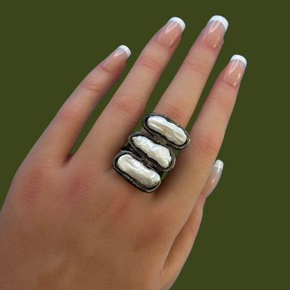 Buy Trinity Pearl Ring Online