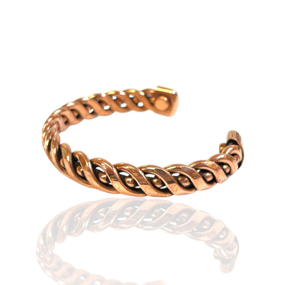 Viola Interwoven Link Copper Cuff (Small)