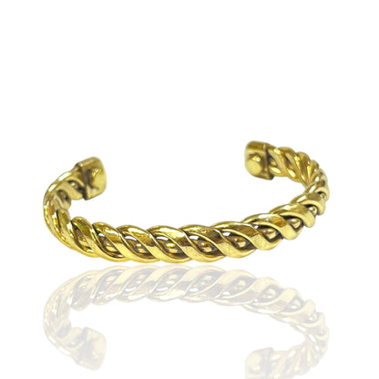 Viola Interwoven Link Copper Cuff (Small)