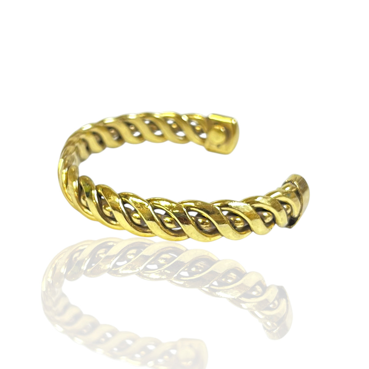 Viola Interwoven Link Copper Cuff (Small)