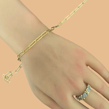 Gold Filled Paper Clip Chain
