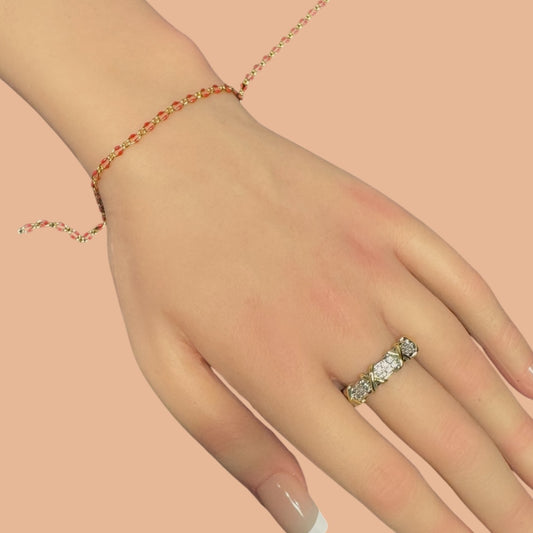 Buy Gold Filled Red Enamel Chain Online