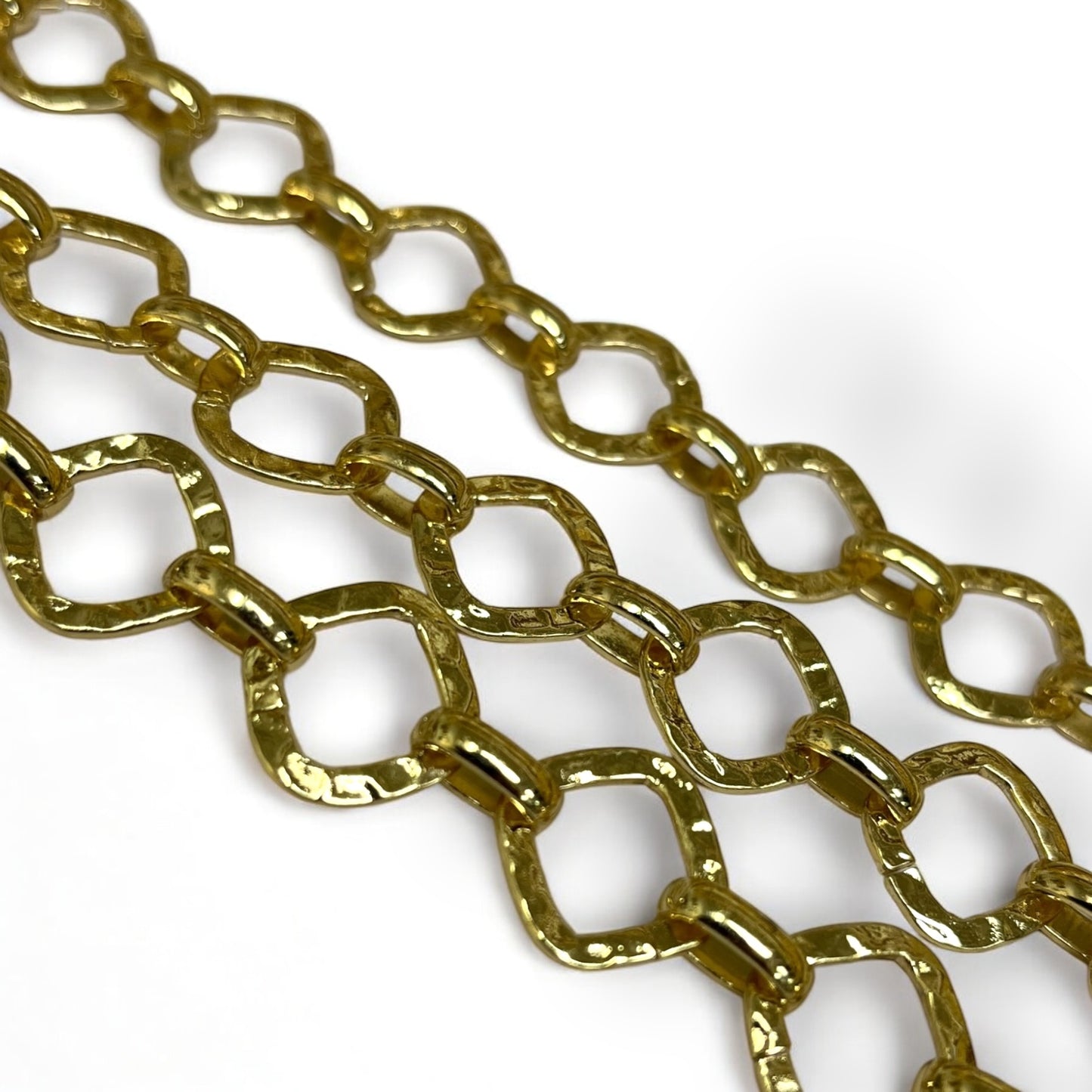 Square Patterned Gold Chain