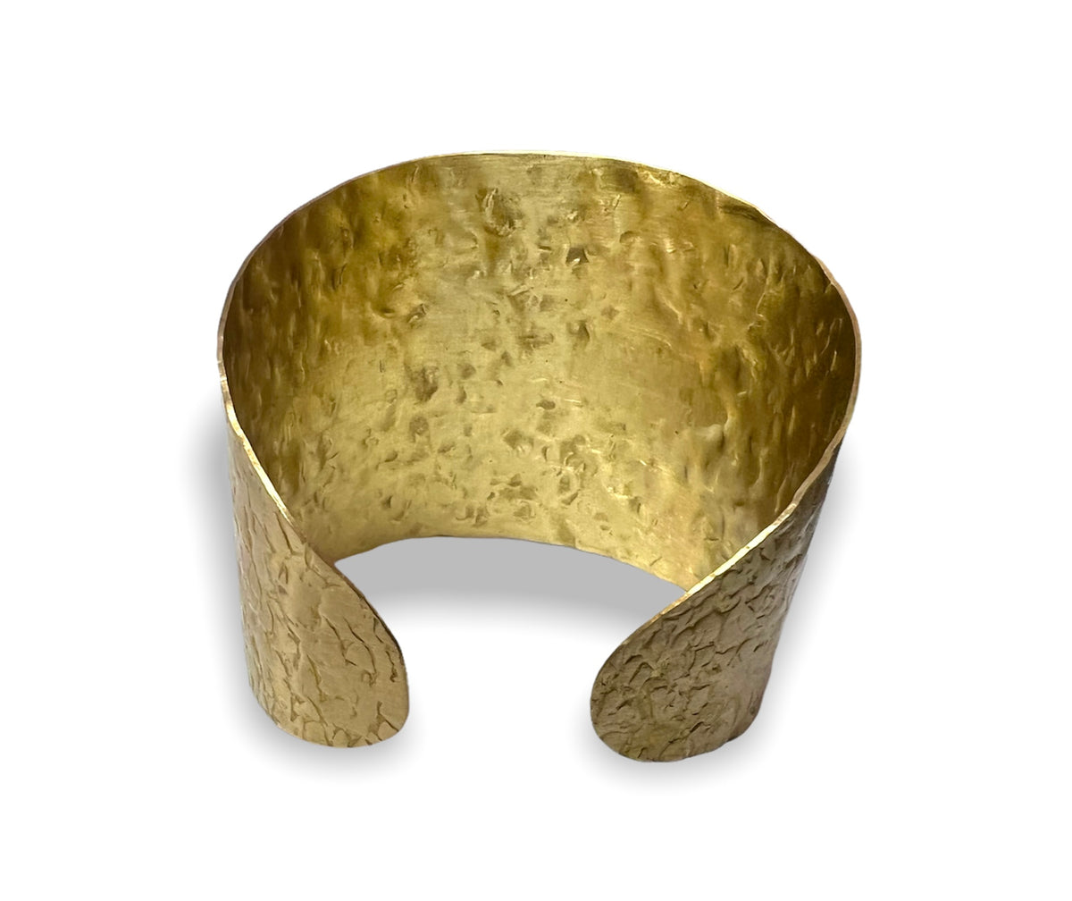 Brass Cuff Bracelet | Gold Plated Brass (BCB11)